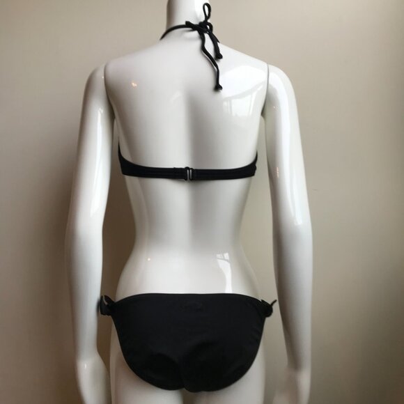Billabong BLUE CRUSH era Vintage black solid underwire top set RARE bikinico - Picture 6 of 10
